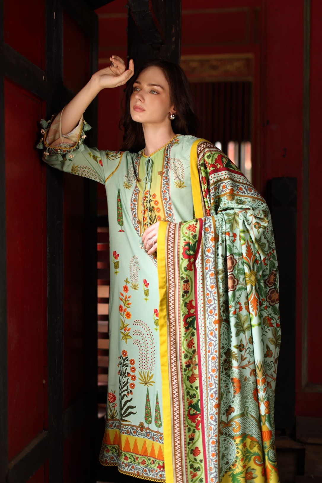 IDEAS by Gul Ahmed 3-Piece Modal Linen Suit – LT-62004