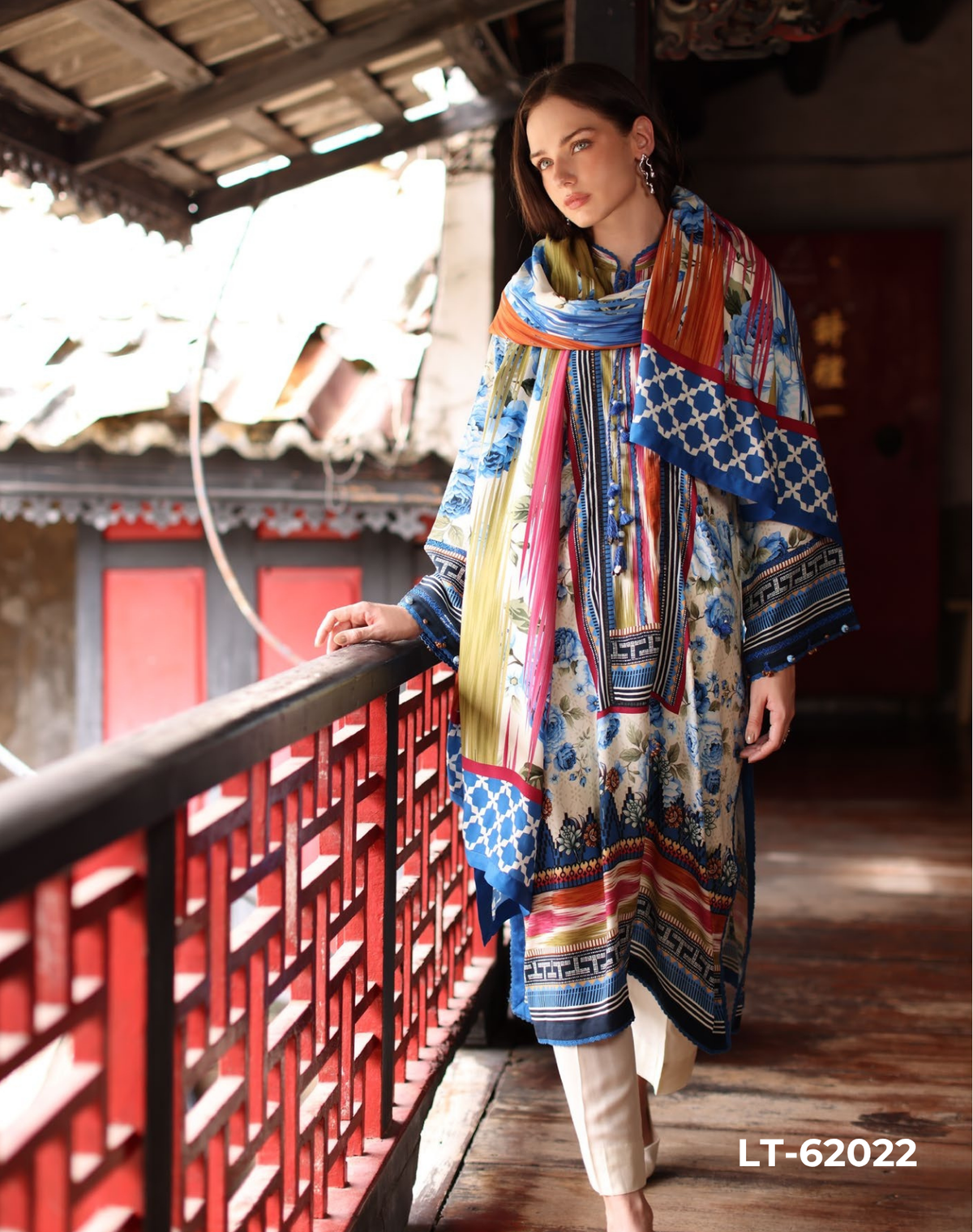 IDEAS by Gul Ahmed 3-Piece Modal Linen Suit – LT-62022