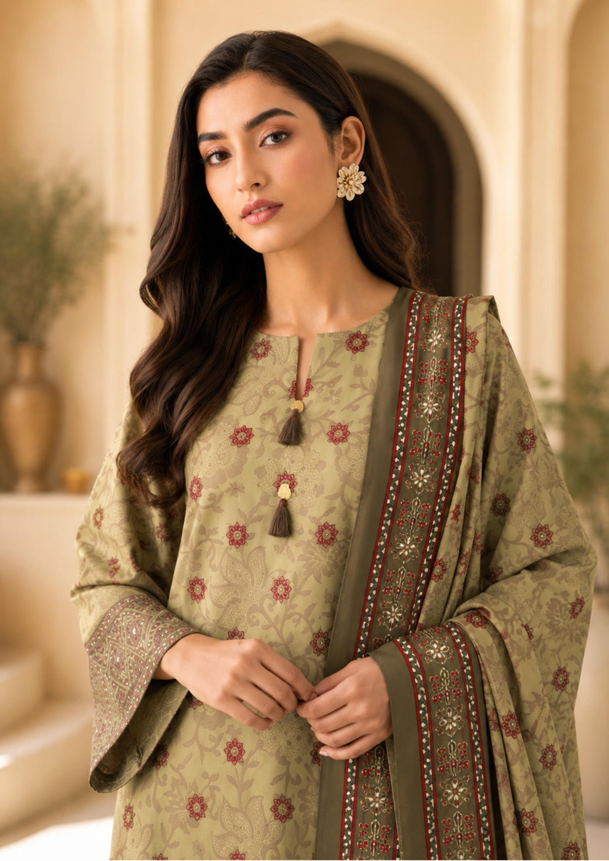 SAPPHIRE Digital Embroidered Linen – CL11-104