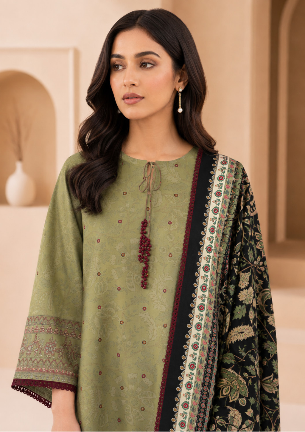 SAPPHIRE Digital Embroidered Linen – CL11-106