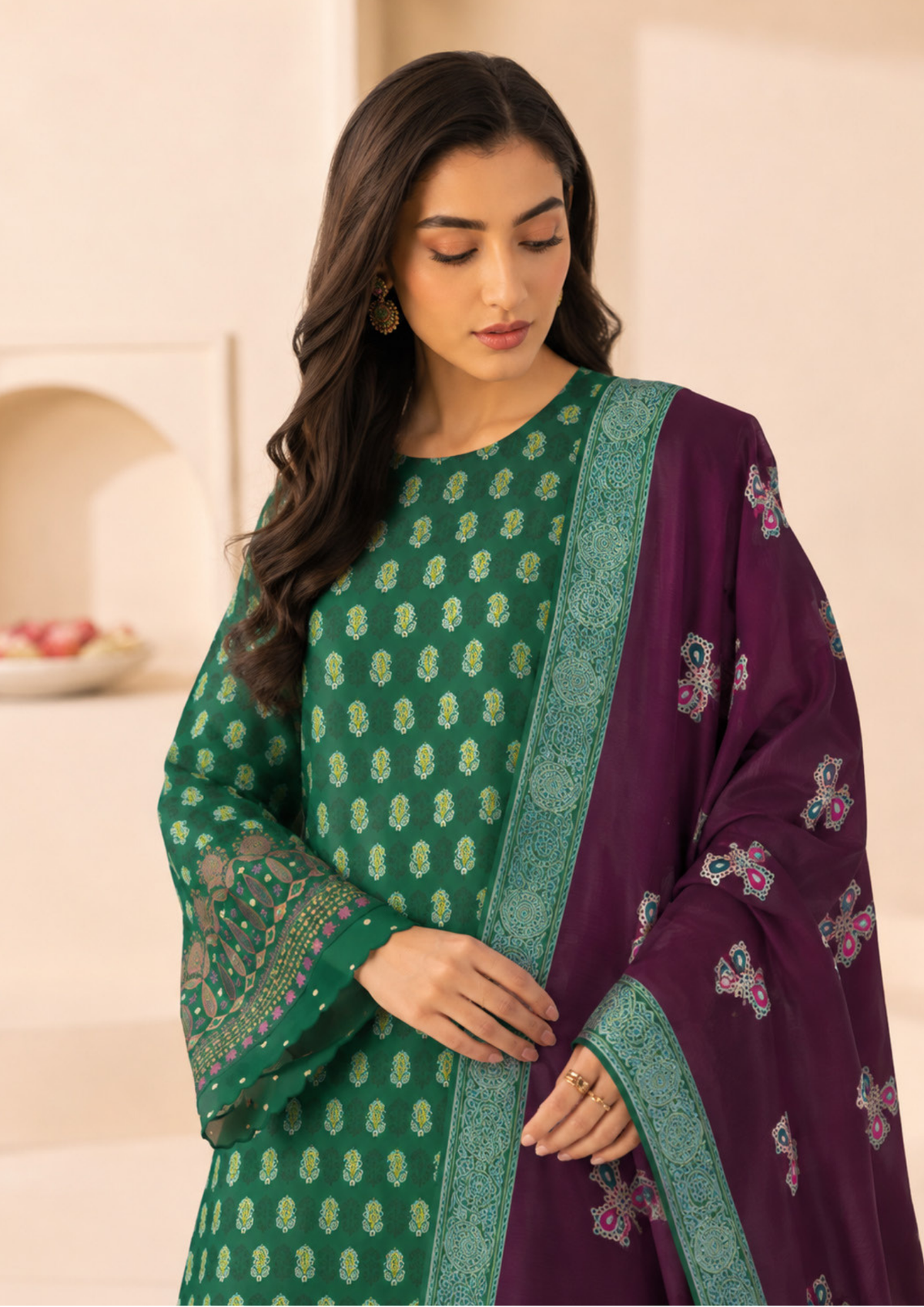 SAPPHIRE Digital Embroidered Linen – CL11-107