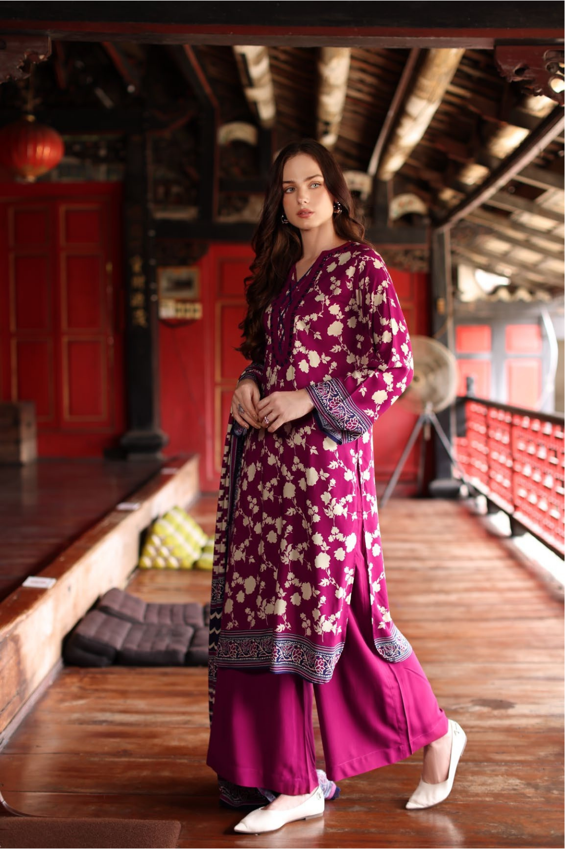 IDEAS by Gul Ahmed 3-Piece Modal Linen Suit – LT-62001