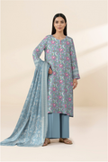 SAPPHIRE 3-Piece Printed Lawn Suit – CL14-132