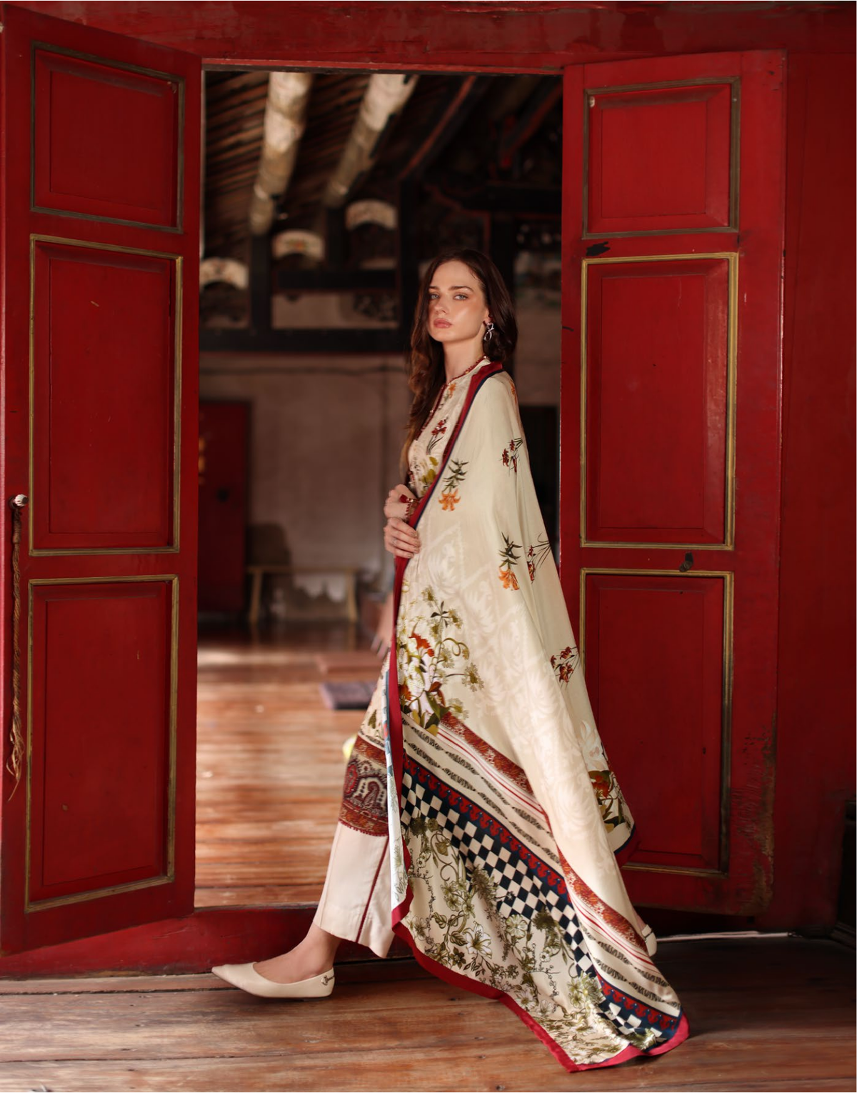 IDEAS by Gul Ahmed 3-Piece Modal Linen Suit – LT-62005