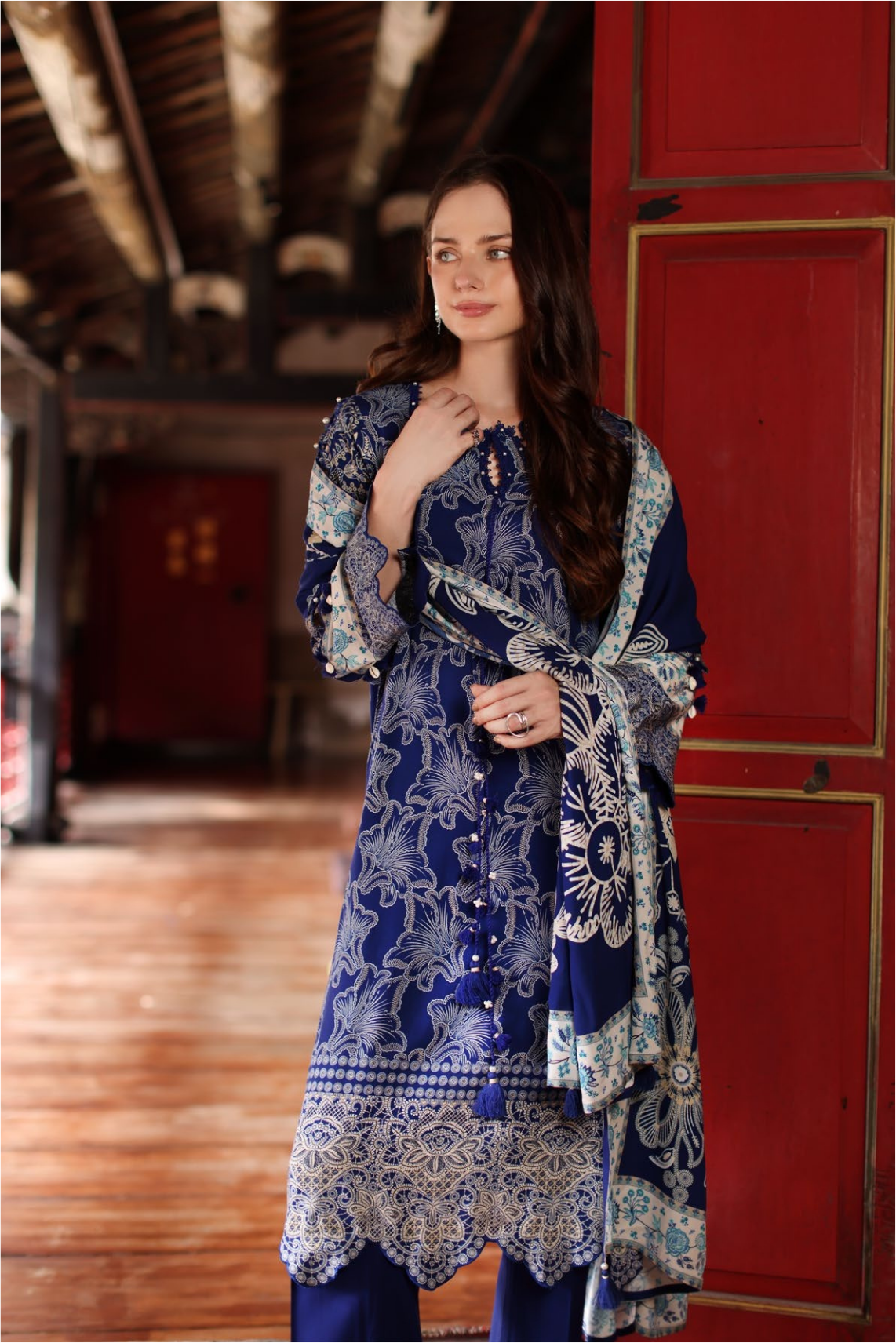 IDEAS by Gul Ahmed 3-Piece Modal Linen Suit – LT-62023