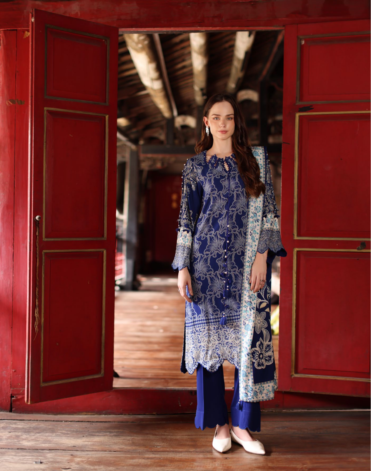 IDEAS by Gul Ahmed 3-Piece Modal Linen Suit – LT-62023