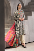 Gul Ahmed 3-Piece Embroidered Printed Karandi Suit – AY-62010