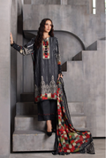 Gul Ahmed 3-Piece Printed Karandi Suit with Embroidered Neckline – AY-62011