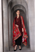 Gul Ahmed 3-Piece Gold & Lacquer Printed Khaddar Suit – K-52051