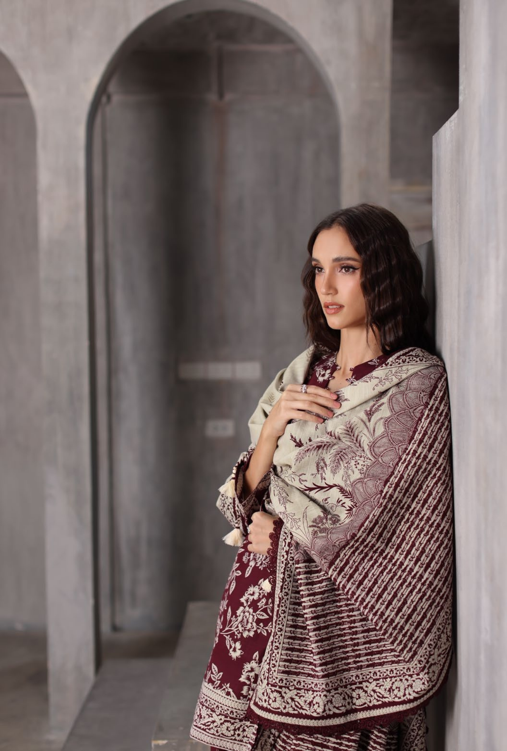 Gul Ahmed 3-Piece Printed Khaddar Suit – K-62058
