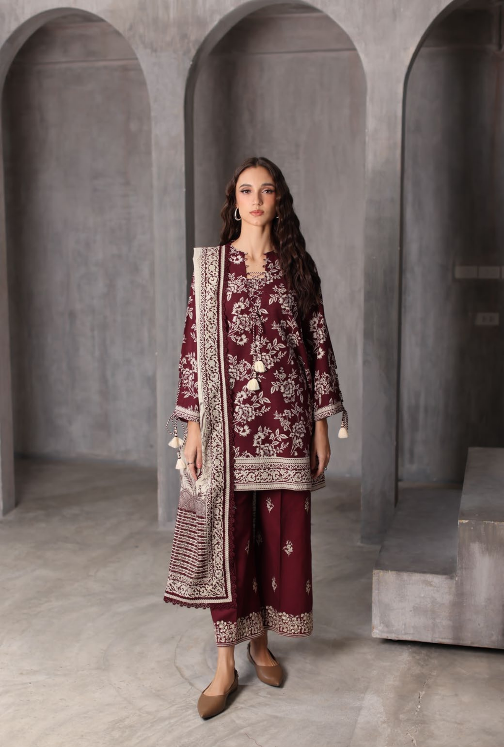 Gul Ahmed 3-Piece Printed Khaddar Suit – K-62058