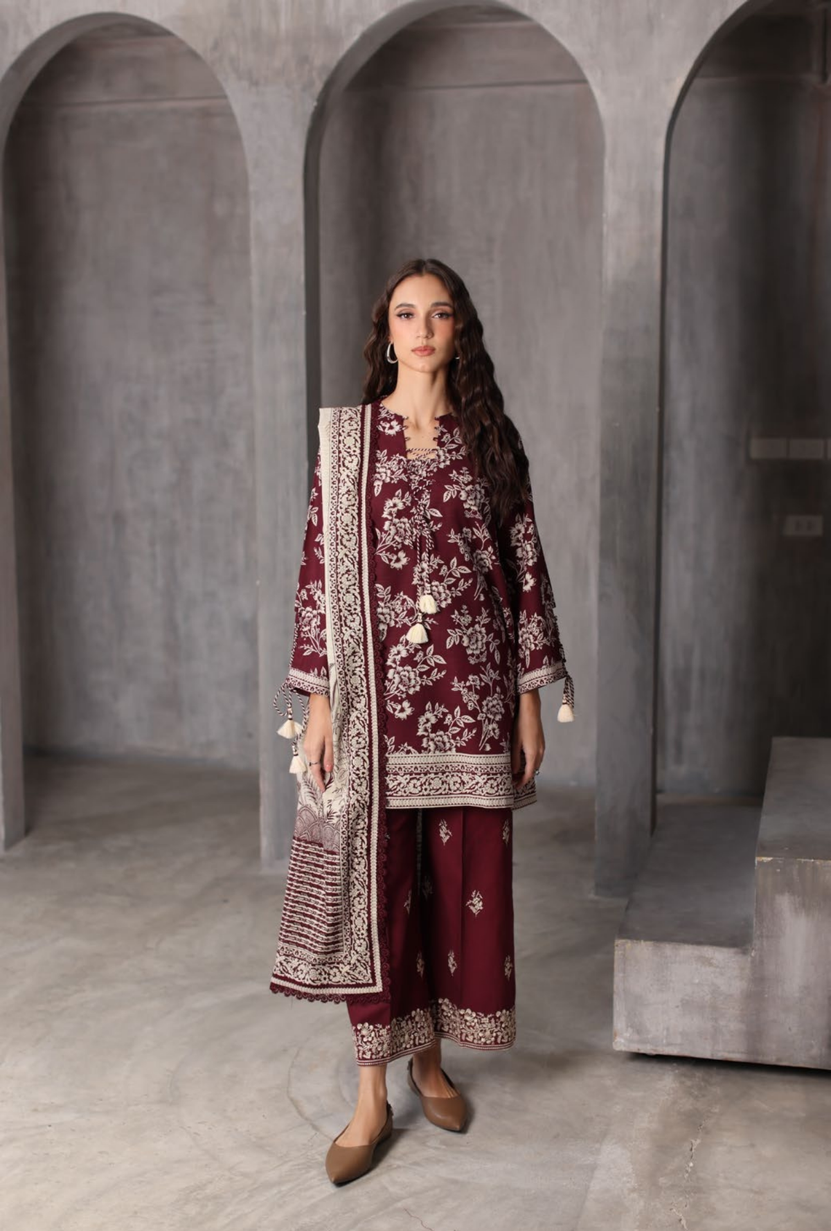 Gul Ahmed 3-Piece Printed Khaddar Suit – K-62058